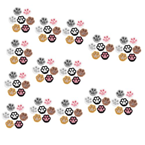 JEWEDECO 98 Stück Hundepfoten Aufnäher, Pfotenmuster Aufnäher, Kleiner Pfotenabdruck, Kleidungsaufnäher, Bügelbild, Bestickte Applikation, Bestickte Applikationsflicken, Pfoten Aufnäher JEWEDECO 98 Stück Hundepfoten Aufnäher, Pfotenmuster Aufnäher, Kleiner Pfotenabdruck, Kleidungsaufnäher, Bügelbild, Bestickte Applikation, Bestickte Applikationsflicken, Pfoten Aufnäher von JEWEDECO