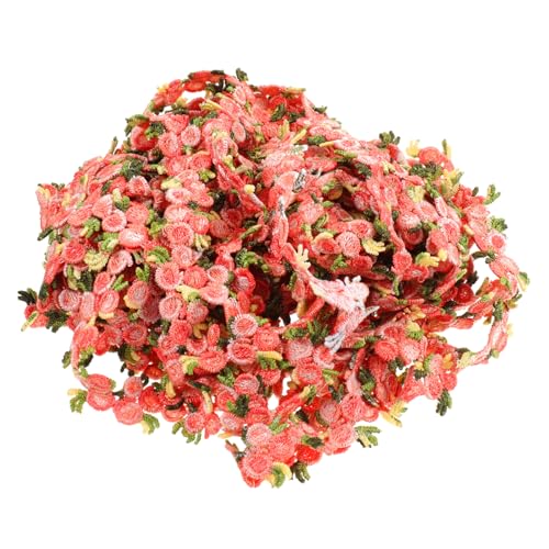 JEWEDECO Bestickter Wasserlöslicher Spitzenbesatz Dekorativer DIY Spitzenbesatz für Kleidung Festliche Kleider Haaraccessoires pro Blutrot JEWEDECO Bestickter Wasserlöslicher Spitzenbesatz Dekorativer DIY Spitzenbesatz für Kleidung Festliche Kleider Haaraccessoires pro Blutrot von JEWEDECO