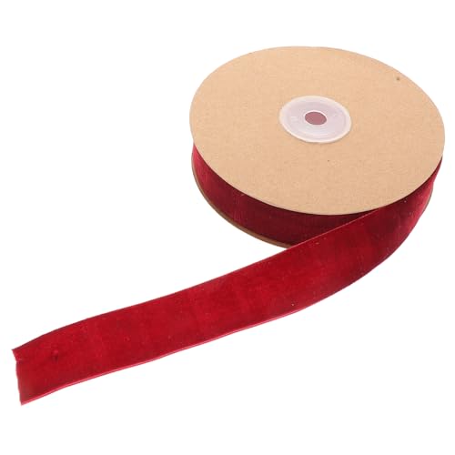 JEWEDECO Breites Einseitiges Beflocktes Dekoband Samtband für Geschenkverpackung Schleifenband in Weinrot Langlebiges DIY Zubehör für Hochzeit Party Kleidung und Bastelbedarf JEWEDECO Breites Einseitiges Beflocktes Dekoband Samtband für Geschenkverpackung Schleifenband in Weinrot Langlebiges DIY Zubehör für Hochzeit Party Kleidung und Bastelbedarf von JEWEDECO