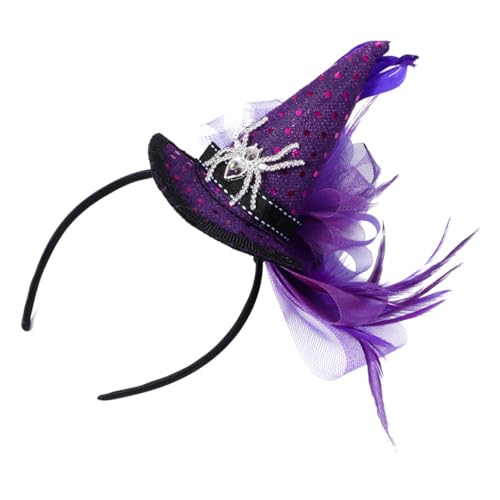 JEWEDECO Halloween Haarreif mit Spinnen Hexenhut-Design Verstellbar und Leicht Komfortables für Fasching Party und Kostüm Geschenk für Mädchen JEWEDECO Halloween Haarreif mit Spinnen Hexenhut-Design Verstellbar und Leicht Komfortables für Fasching Party und Kostüm Geschenk für Mädchen von JEWEDECO