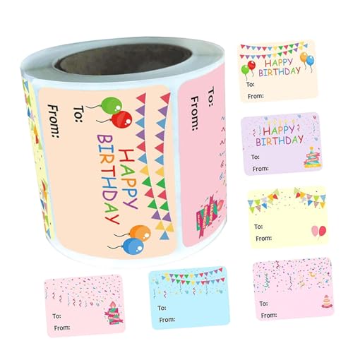 JEWEDECO Happy Birthday Aufkleber Geburtstagslabels Selbstklebend Namensschilder für Partygeschenke Dekoration Vielseitig Haftend Einfach Anzubringen JEWEDECO Happy Birthday Aufkleber Geburtstagslabels Selbstklebend Namensschilder für Partygeschenke Dekoration Vielseitig Haftend Einfach Anzubringen von JEWEDECO