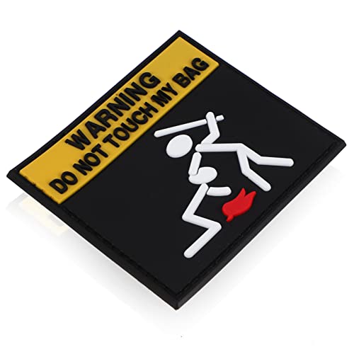 JEWEDECO Klebriger Warnpatch für Kleidung und Rucksack Bestickter Aufnäher mit Kreativem Slogan für DIY Mode und Gestaltung für und Bekleidungsanbieter von JEWEDECO