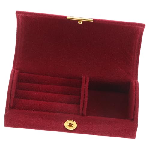 JEWEDECO Kleine Schmuckschatulle Reise Schmuckkästchen aus Robustem Material Kompakt und Vielseitig für Ohrringe Ringe Halsketten Tragbarer Organizer zur Schmuckaufbewahrung für Frauen und JEWEDECO Kleine Schmuckschatulle Reise Schmuckkästchen aus Robustem Material Kompakt und Vielseitig für Ohrringe Ringe Halsketten Tragbarer Organizer zur Schmuckaufbewahrung für Frauen und von JEWEDECO