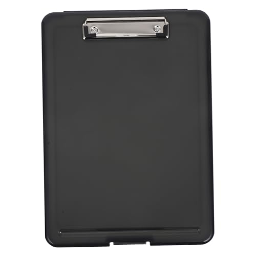 JEWEDECO Klemmbrett mit Aufbewahrung Leichtes Kunststoff Clipboard mit Niedrigem und Großem Stauraum für Büro Schule und Zuhause Multifunktionale Schreibunterlage für Dokumente und von JEWEDECO