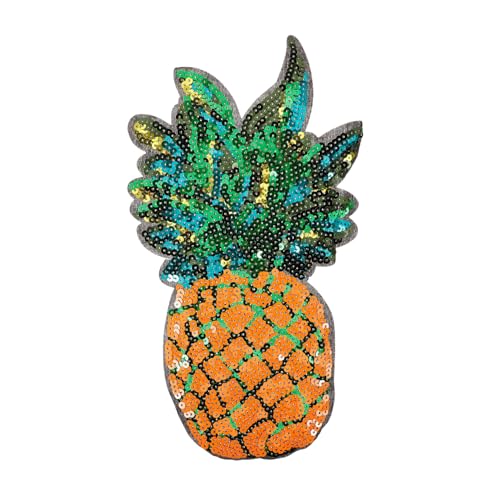 JEWEDECO Kompaktes Besticktes Ananas Pailletten Patch zum Aufnähen Leichte Kleidung Reparatur und DIY Dekoration für Jacken Hüte Taschen und Accessoires Modisches Textilflicken JEWEDECO Kompaktes Besticktes Ananas Pailletten Patch zum Aufnähen Leichte Kleidung Reparatur und DIY Dekoration für Jacken Hüte Taschen und Accessoires Modisches Textilflicken von JEWEDECO