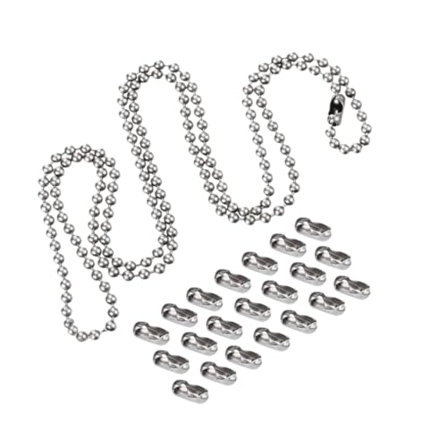 JEWEDECO Kugelkette mit Verschlüssen Beaded Tag Chain für Diy Schmuckherstellung Anhänger Schlüsselanhänger Handwerksprojekte Langlebig Kratzfest JEWEDECO Kugelkette mit Verschlüssen Beaded Tag Chain für Diy Schmuckherstellung Anhänger Schlüsselanhänger Handwerksprojekte Langlebig Kratzfest von JEWEDECO