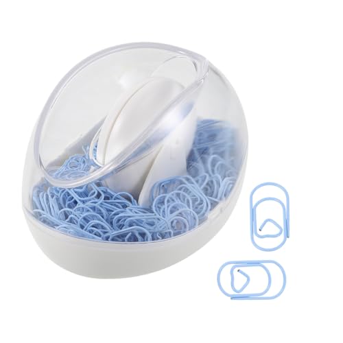 JEWEDECO Magnetischer Herz Papierklammer Organizer Bunte Kleine Büroklammern mit Halter für Schreibtisch Büro Schule Vielseitig als Lesezeichen und Dokumentenhalter von JEWEDECO