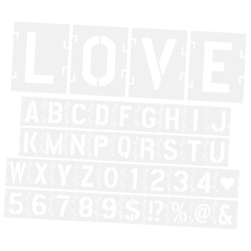 JEWEDECO Malschablonen-set Wiederverwendbare Alphabet-vorlagen Für Wandbuchstaben Und Zahlen Bastelschablonen-set JEWEDECO Malschablonen-set Wiederverwendbare Alphabet-vorlagen Für Wandbuchstaben Und Zahlen Bastelschablonen-set von JEWEDECO