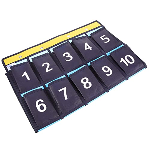 JEWEDECO Nummerierte Aufbewahrungstasche aus Robustem Vliesstoff mit Fächern für Handys und Taschenrechner Hängender Organizer für Klassenzimmer und Büro Praktische Kleinteile Tasche JEWEDECO Nummerierte Aufbewahrungstasche aus Robustem Vliesstoff mit Fächern für Handys und Taschenrechner Hängender Organizer für Klassenzimmer und Büro Praktische Kleinteile Tasche von JEWEDECO