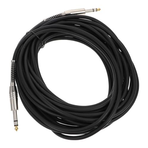 JEWEDECO Professionelles Audiokabel für Gitarre Robustes Mikrofon und Lautsprecher Anschlusskabel Schwarz für Musikaufnahmen und Bühnenperformances von JEWEDECO