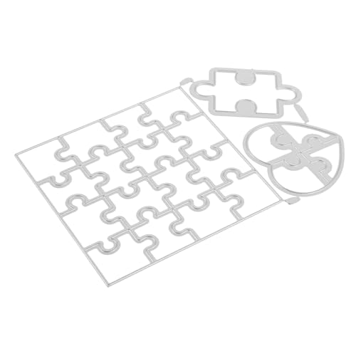 JEWEDECO Puzzle Blumenmesser Modell Stanzformen, Metall Stanzformen, Schablonen, Metall Schablone, Papier Stanzformen, Bastel Schablone, Karbonstahl Prägeschablonen, Vorlage, Rechteckige JEWEDECO Puzzle Blumenmesser Modell Stanzformen, Metall Stanzformen, Schablonen, Metall Schablone, Papier Stanzformen, Bastel Schablone, Karbonstahl Prägeschablonen, Vorlage, Rechteckige von JEWEDECO