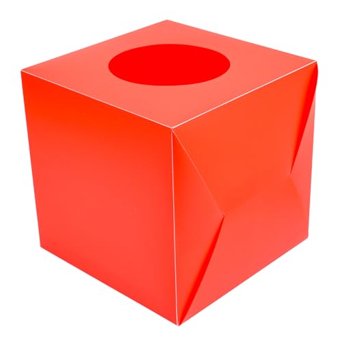 JEWEDECO Rote Kunststoff Losbox mit Rundem Schlitz Multifunktionale Spenden und Wahlurne für Spiele Sammelbox für Geld Lose Party und Event Zubehör JEWEDECO Rote Kunststoff Losbox mit Rundem Schlitz Multifunktionale Spenden und Wahlurne für Spiele Sammelbox für Geld Lose Party und Event Zubehör von JEWEDECO