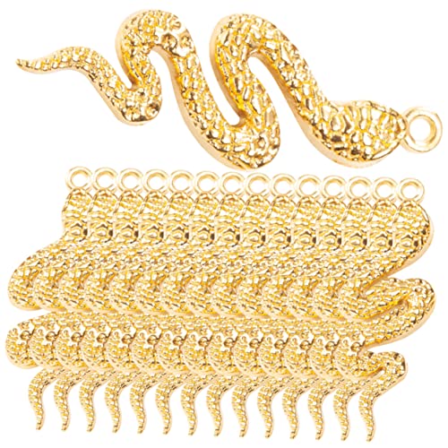 JEWEDECO Schlangen Schmuckanhänger 32 Stück Selbstgemacht Charm Anhänger für Armbänder Ohrringe und Metallanhänger für Basteln JEWEDECO Schlangen Schmuckanhänger 32 Stück Selbstgemacht Charm Anhänger für Armbänder Ohrringe und Metallanhänger für Basteln von JEWEDECO