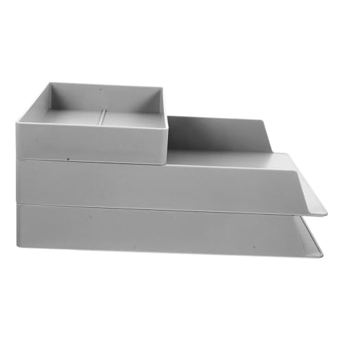 JEWEDECO Stapelfähiger Schreibtisch Organizer Teiliges mit Großem Fassungsvermögen Stapelbare Aufbewahrungsbox für Dokumente Briefablage und Bürobedarf Platzsparend für Büro und Studium JEWEDECO Stapelfähiger Schreibtisch Organizer Teiliges mit Großem Fassungsvermögen Stapelbare Aufbewahrungsbox für Dokumente Briefablage und Bürobedarf Platzsparend für Büro und Studium von JEWEDECO