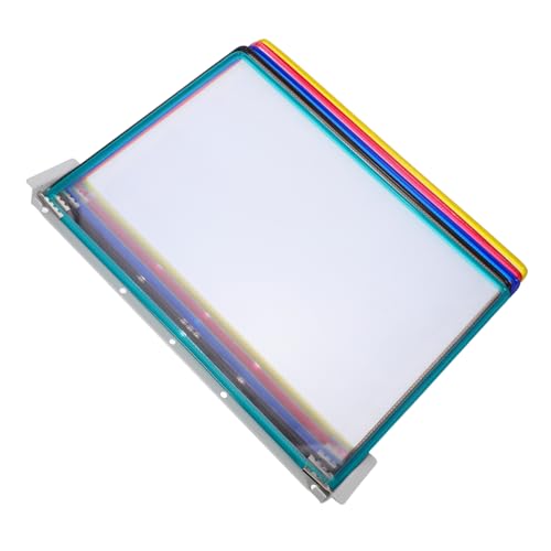 JEWEDECO Wall Mount Magazine Holder Wandmontierter Flip Dokumentenhalter Stabile Wandbefestigung Flip Design Effizienter Wand Organizer Für Büro Konferenzraum von JEWEDECO