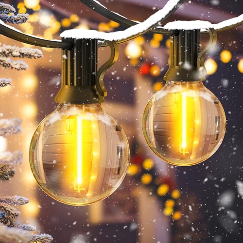 JEYMORKEY Lichterkette Außen Strom Outdoor - 15M G40 Glühbirnen Garten Beleuchtung Balkon Lichterketten Aussen IP44 Wetterfest Pavillon String Lights für Balkon Hochzeiten Party JEYMORKEY Lichterkette Außen Strom Outdoor - 15M G40 Glühbirnen Garten Beleuchtung Balkon Lichterketten Aussen IP44 Wetterfest Pavillon String Lights für Balkon Hochzeiten Party von JEYMORKEY