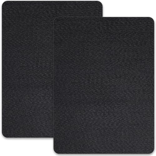 JEYORZY 2 Stk Selbstklebendes Stoff-Reparaturflicken-Set, Leinen-Klebeflicken-Patches, 20 x 28 cm, Stoffflicken zur DIY-Reparatur von Sofas, Autositzen, Bürostühlen und Leinenkleidung (Schwarz) von JEYORZY