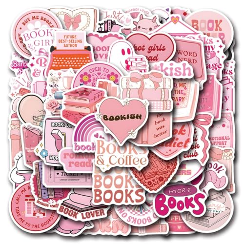 JEYORZY 60 Stück Buch Lesen Vintage-Aufkleber, ästhetische Aufkleber, Scrapbooking Aufkleber, Wasserfeste Vinyl-Aufkleber für Wasserflaschen, Scrapbooking, Laptop, für Erwachsene und Jugendliche JEYORZY 60 Stück Buch Lesen Vintage-Aufkleber, ästhetische Aufkleber, Scrapbooking Aufkleber, Wasserfeste Vinyl-Aufkleber für Wasserflaschen, Scrapbooking, Laptop, für Erwachsene und Jugendliche von JEYORZY