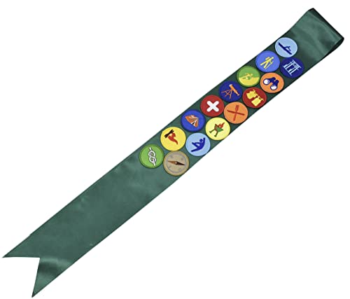 JFFCESTORE Bestickter Aufnäher mit Satin-Schärpe, doppelseitig, selbstklebend, Moral-Patch, taktische Militär-Moral-Aufnäher, Party-Dekorationen, DIY-Zubehör (15 Stück, grün) von JFFCESTORE