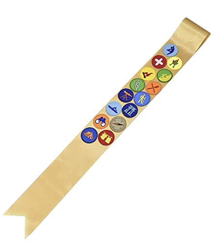 JFFCESTORE Bestickter Aufnäher mit Satin-Schärpe, doppelseitig, selbstklebend, Moral-Patch, taktische Militär-Moral-Patch, Party-Dekorationen, DIY-Zubehör (15 Stück, champagnerfarben, goldfarben) JFFCESTORE Bestickter Aufnäher mit Satin-Schärpe, doppelseitig, selbstklebend, Moral-Patch, taktische Militär-Moral-Patch, Party-Dekorationen, DIY-Zubehör (15 Stück, champagnerfarben, goldfarben) von JFFCESTORE