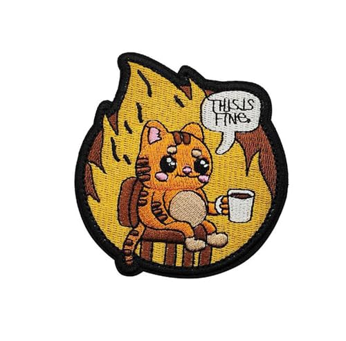Morale Patches mit Hakenverschluss. Dies ist eine feine Hunde-Stickerei, lustiger Moral-Patch für Rucksäcke, Hundegeschirr, Hüte, Helme (dies ist fein bestickt) von JFFCESTORE