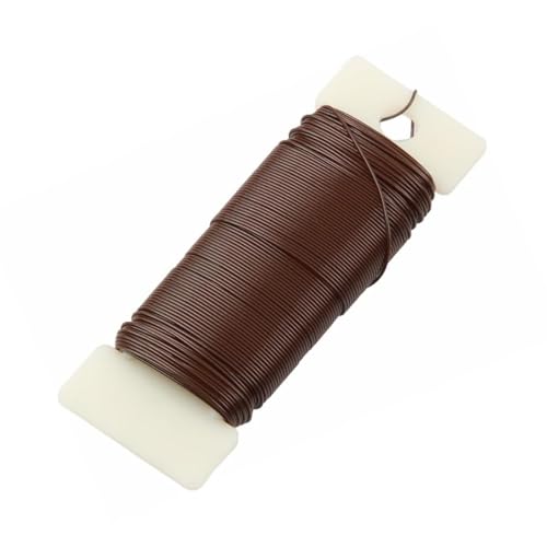 Blumendraht, 22 Gauge, 38 Meter, flexibel, kaffeefarben, Blumendraht für Kranzherstellung, Schmuck, Basteln, Blumenarrangements Blumendraht, 22 Gauge, 38 Meter, flexibel, kaffeefarben, Blumendraht für Kranzherstellung, Schmuck, Basteln, Blumenarrangements von JFFX