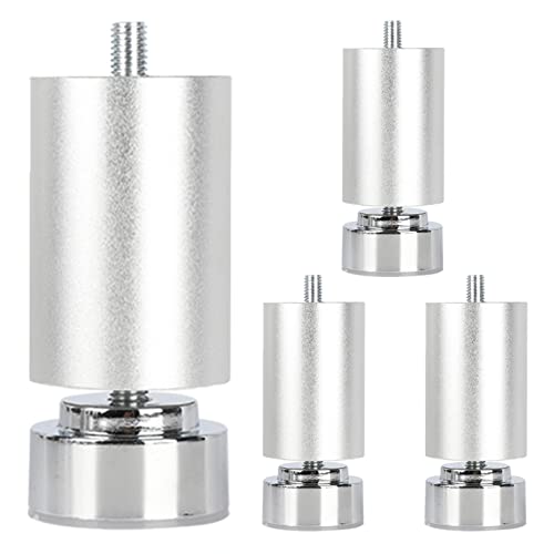 JFUNANQH 4 Stück Möbelbeine 10 cm, 15 cm, 20 cm, 25 cm, 30 cm, 35 cm, 40 cm, Tischbeine aus Metall, verstellbare Möbelfüße, Ersatzbeine für Sofa, Schreibtisch, Schrank, Kaffee, Schwarz/Silb JFUNANQH 4 Stück Möbelbeine 10 cm, 15 cm, 20 cm, 25 cm, 30 cm, 35 cm, 40 cm, Tischbeine aus Metall, verstellbare Möbelfüße, Ersatzbeine für Sofa, Schreibtisch, Schrank, Kaffee, Schwarz/Silb von JFUNANQH