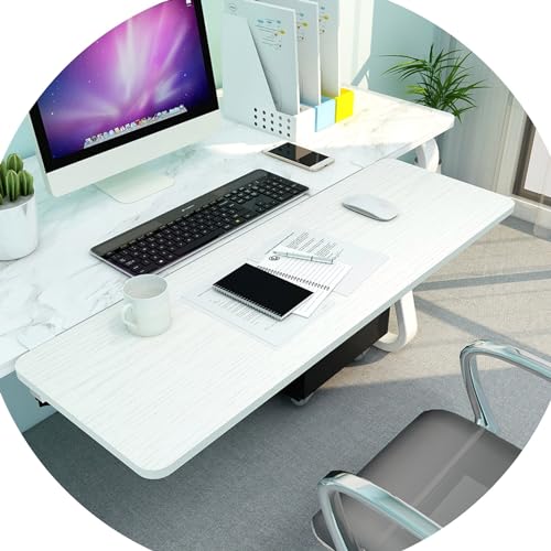 JFUNANQH Ausziehbare Schreibtischablage für Zuhause und das Büro, stanzfreie Klemmvorrichtung an der Tastaturschublade mit 90° faltbarem Design, Computerarmlehne mit Ellenbogenarmstütze, Ho JFUNANQH Ausziehbare Schreibtischablage für Zuhause und das Büro, stanzfreie Klemmvorrichtung an der Tastaturschublade mit 90° faltbarem Design, Computerarmlehne mit Ellenbogenarmstütze, Ho von JFUNANQH