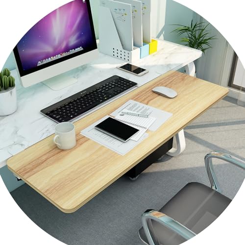 JFUNANQH Schreibtischablage aus Holz mit stanzfreier Klemme, 90° Faltbare Tastaturschubladenablage, Armlehne und Ellenbogenstütze für Zuhause und Büro, 55/65/75 x 25 cm JFUNANQH Schreibtischablage aus Holz mit stanzfreier Klemme, 90° Faltbare Tastaturschubladenablage, Armlehne und Ellenbogenstütze für Zuhause und Büro, 55/65/75 x 25 cm von JFUNANQH