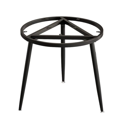 JHAISMAO Moderne Tischbasis, Industriell Metall Tischbeine Mit Saugnäpfeln, Schreibtischbasis Küche Esstisch Möbelbein Für Marmor, Glas, Holzoberteil(Size:80x45cm,Color:schwarz) von JHAISMAO