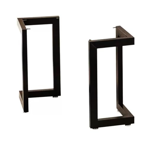 Möbelbeine 2 PCS -Tabelle Beine Schwerlast Industriell Essen Tischbeine Schreibtischbeine Schwarze Besetzung Eisen Bankbeine DIY Kaffee Tisch Beine Für Industrielle & Modern (t) Frühstüc(Size:80x72cm) von JHAISMAO