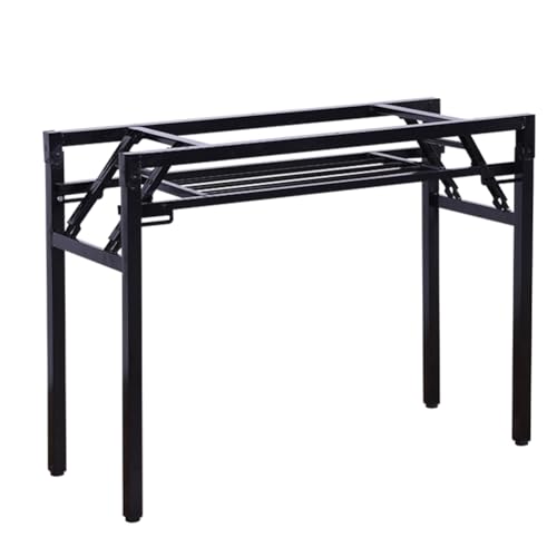 Schwerlast Klapptischbeine, Metall Bankbeine Für Couchtisch Oder Schreibtisch, DIY -Möbelbeine, Für Vielseitige Verwendung Computertisch Tragbar Aktivitätstable Beine Ko(Size:90x38x50cm,Color:schwarz) von JHAISMAO