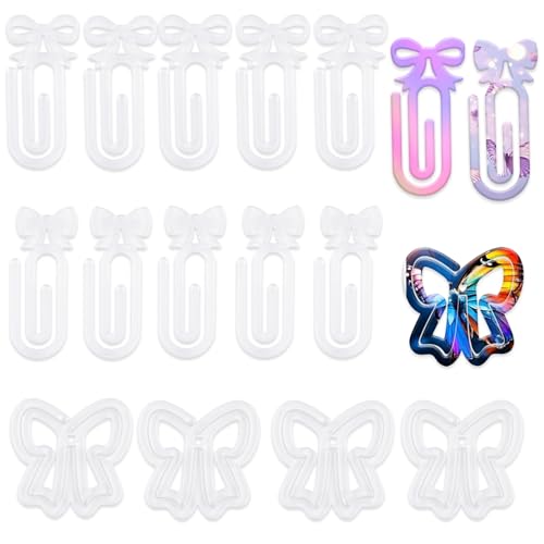JHGCVX Büroklammern mit Schleife, Sublimationsdruck, Acryl-Sublimation, Büroklammern für selbstgemachte Thermotransfer-Designs, Geschenke, Zuhause, Büro, Schule, Bastelbedarf, 15 Stück von JHGCVX