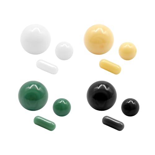 Quarz-Glasperlen-Set, Terp-Perlen, Quarzperlen, künstliche Kristallkugeln zur Schmuckherstellung, Armbänder, Halsketten, Bastelarbeiten, 12 Stück Quarz-Glasperlen-Set, Terp-Perlen, Quarzperlen, künstliche Kristallkugeln zur Schmuckherstellung, Armbänder, Halsketten, Bastelarbeiten, 12 Stück von JHJEWH