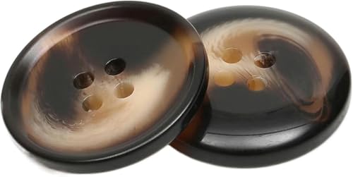 Knopf Harz Schwarze Anzugknöpfe für Herren, Farbe 4, 1,5 cm + 2 cm, 20 Stück-Farbe 22 – 2,5 cm, 10 Stück Knopf Harz Schwarze Anzugknöpfe für Herren, Farbe 4, 1,5 cm + 2 cm, 20 Stück-Farbe 22 – 2,5 cm, 10 Stück von JHJRYGKI