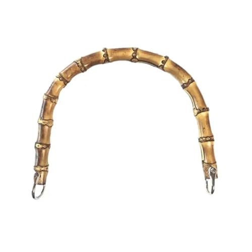 JHSDHYD Bambus taschengriff Bambus Tasche Griff Ersatz for DIY Geldbörse Machen Handtasche Einkaufstasche(Black) von JHSDHYD