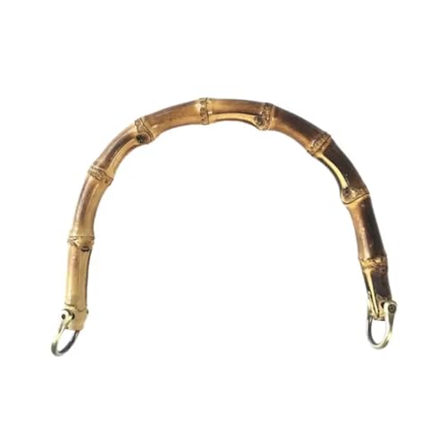 JHSDHYD Bambus taschengriff Bambus Tasche Griff Ersatz for DIY Geldbörse Machen Handtasche Einkaufstasche(Bronze Buckle) von JHSDHYD