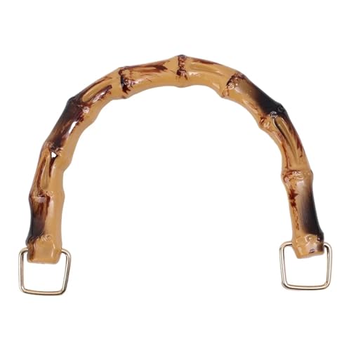 JHSDHYD Bambus taschengriff DIY mit Schnalle Taschenzubehör Griff Bambus Geldbeutelgriffe Handtaschenband Griff Schultertaschengurt Bambus Taschengriffe(Big) von JHSDHYD