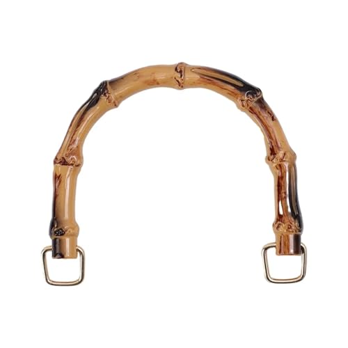 JHSDHYD Bambus taschengriff DIY mit Schnalle Taschenzubehör Griff Bambus Geldbeutelgriffe Handtaschenband Griff Schultertaschengurt Bambus Taschengriffe(S) von JHSDHYD