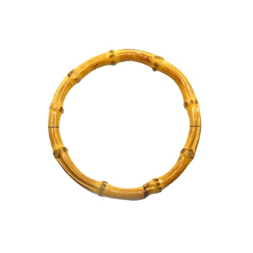 JHSDHYD Bambus taschengriff O-Form! 3 cm, 15 cm, 18 cm, 20 cm, 25 cm, handgefertigte Griffe aus natürlichem Bambus for Handtaschen, runder Vintage-Taschengriff aus Bambus.(13 cm) von JHSDHYD