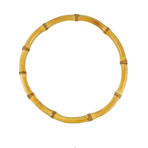 JHSDHYD Bambus taschengriff O-Form! 3 cm, 15 cm, 18 cm, 20 cm, 25 cm, handgefertigte Griffe aus natürlichem Bambus for Handtaschen, runder Vintage-Taschengriff aus Bambus.(25 cm) von JHSDHYD