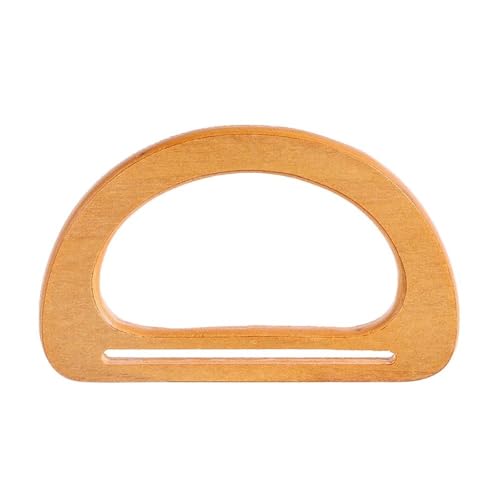 JHSDHYD Bambus taschengriff Round Shape Bamboo Handbag Band Handle Replacement DIY Making Handmade Shoulder Bag Strap Accessory Handle with Buckle(2) von JHSDHYD