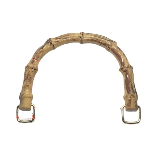 JHSDHYD Bambus taschengriff Tragegriff, gewebtes Taschenzubehör, gewebter Taschengriff, Bambusimitat-Taschengurt, Kastengriff, Plastiktaschengriff mit D-Schnalle, DIY, Schwarz(6) von JHSDHYD