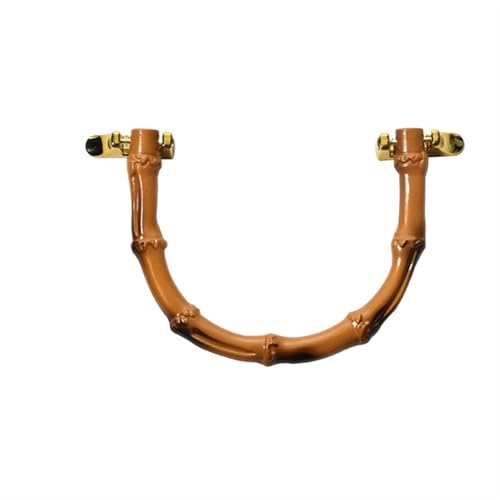JHSDHYD Bambus taschengriff Tragegriff, gewebtes Taschenzubehör, gewebter Taschengriff, Bambusimitat-Taschengurt, Kastengriff, Plastiktaschengriff mit D-Schnalle, DIY, Schwarz(7) von JHSDHYD