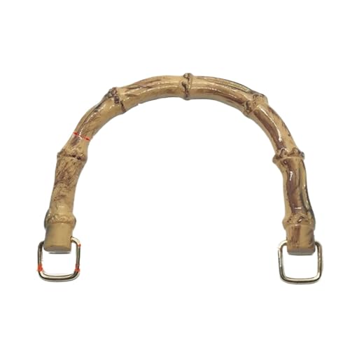 JHSDHYD Bambus taschengriff U-förmige Griffe aus Bambusimitat for DIY-Taschen. Tragegriff aus Kunststoff mit Goldener Schnalle. Gewebte Taschengriffe for Handtaschen(Color-1) von JHSDHYD