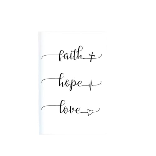 JHSDHYD Inspirierendes Notizbuch 3 stücke A5 Notebook Glaube Hoffnung Liebe Christian Buch Gebet Journal Journaling Bibel Studie Liefert(Color-5) von JHSDHYD