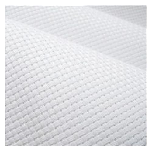 JHSDHYD Stoff zum Sticken 25x25cm Aida-Tuch 14CT18ct 28ct 40ct Kreuzstich Stoff Leinwand kleines Gitter weiße Farbe DIY Handwerk liefert Nähen(16ct,10x10cm) von JHSDHYD