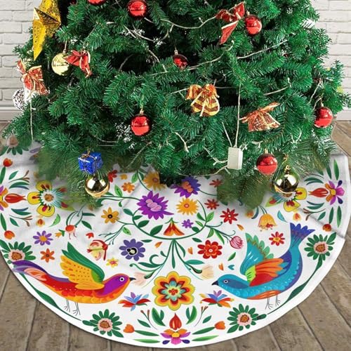 Otomi Mini-Weihnachtsbaumröcke, 38,1 cm, klassisch, bunt, mexikanische Tischdekoration, Weihnachtsbaummatte für Weihnachtsfeier, kleine künstliche und echte Bäume Otomi Mini-Weihnachtsbaumröcke, 38,1 cm, klassisch, bunt, mexikanische Tischdekoration, Weihnachtsbaummatte für Weihnachtsfeier, kleine künstliche und echte Bäume von JHSLAJ