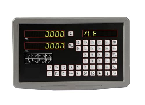 Digitale lineare Skala for Fräsdrehmaschine, 0,005 mm, 0,001 mm DRO-Kit, 2-Achsen-Digitalanzeige, DRO + KA300 Linear-Encoder + KA500 schlanke lineare Skala Praktisch für Lesen(KA-300 420mm) von JHXHFJXZ