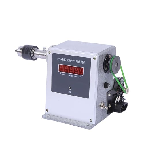 JHXHFJXZ Digitalanzeige, kleine manuelle Flachdrahtmaschine, Fy-180 Fußmotor, elektrische Wickelmaschine, 0-9999 Zählbereich Breites Anwendungsspektrum(0.6-6 Collet) von JHXHFJXZ